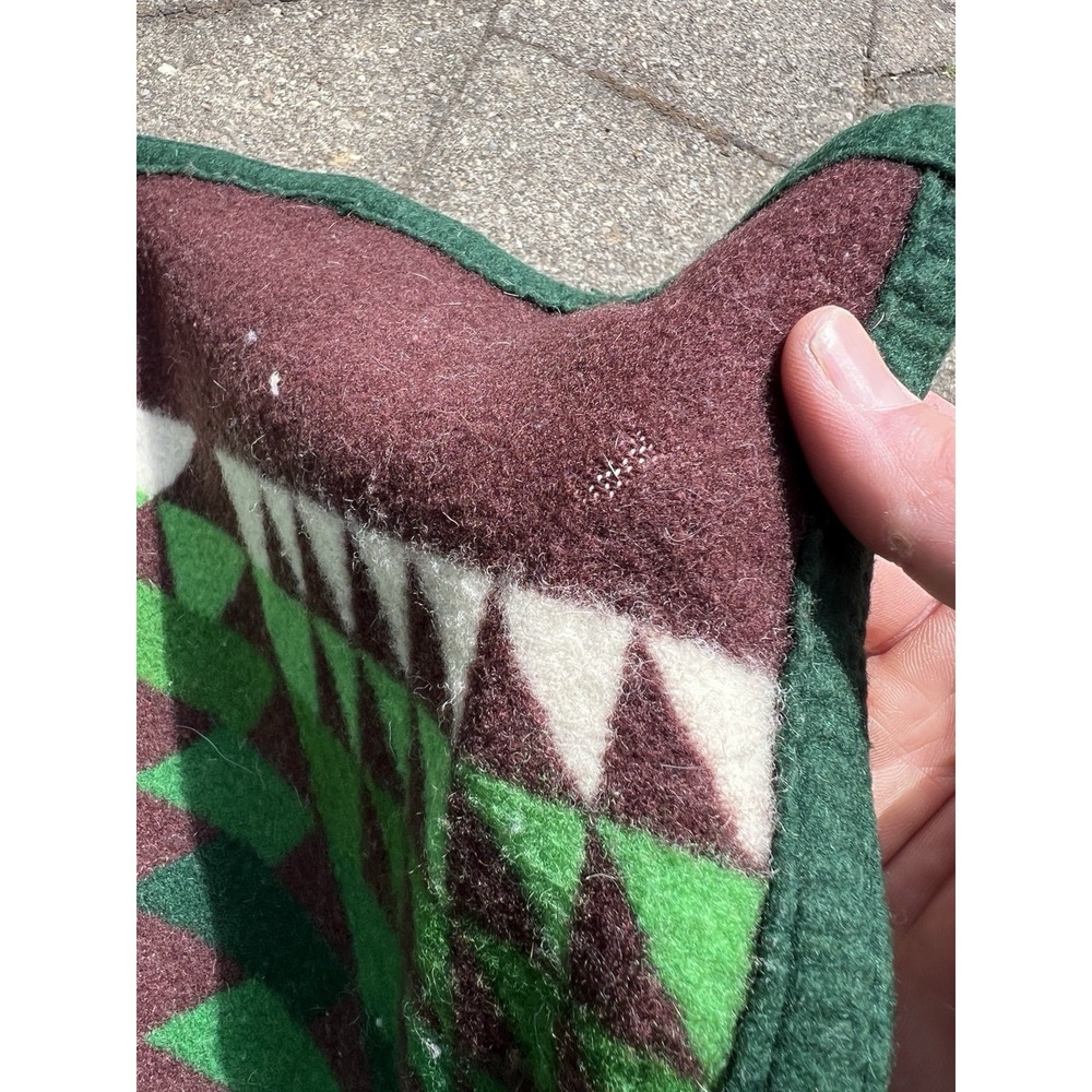 Vintage Pendleton‎ Beaver State PNW Native Geometric 60"x72" Wool Blanket - Picture 7 of 11